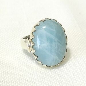 HOST PICK! Aquamarine ring size 7 in Sterling Silver